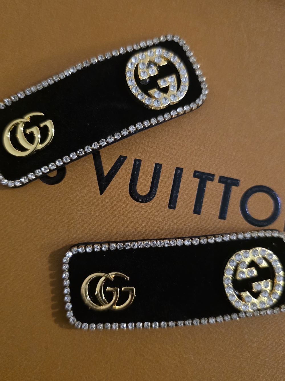 Black Velvet Hair Clips